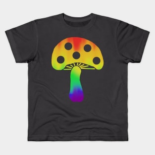 Rainbow Mushroom Kids T-Shirt